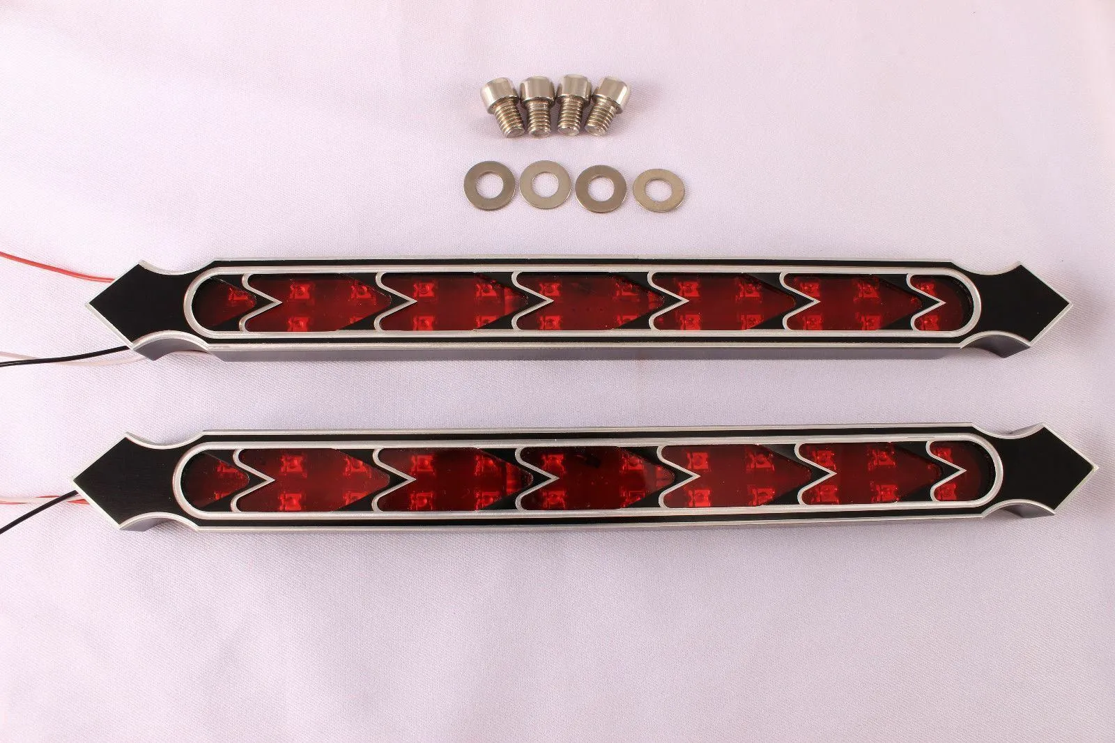 12" Harley LED Fender Brake FENDER Tail Light Turn SIGNAL BLINKERS Saddlebags