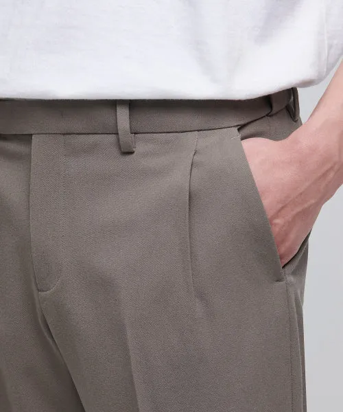 Aplaze Wide pants Crop Slacks Beige