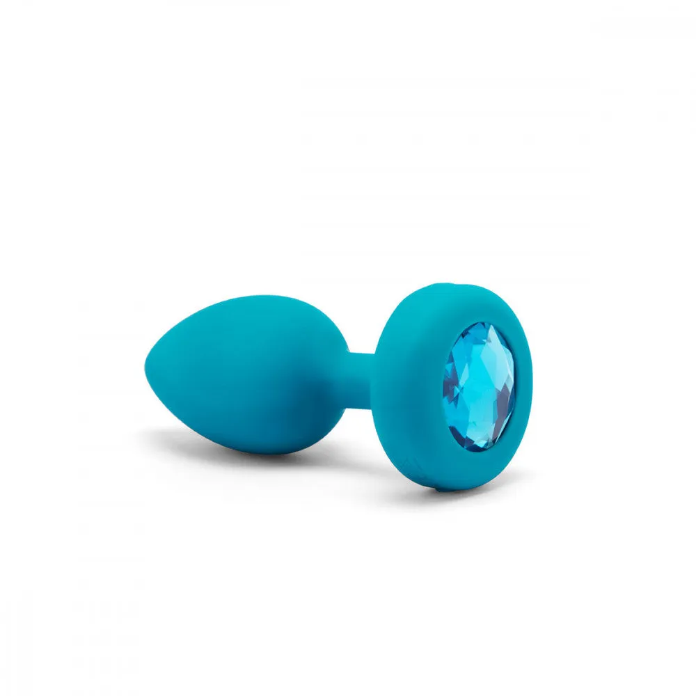 B-Vibe Vibrating Jewel Plug in Teal