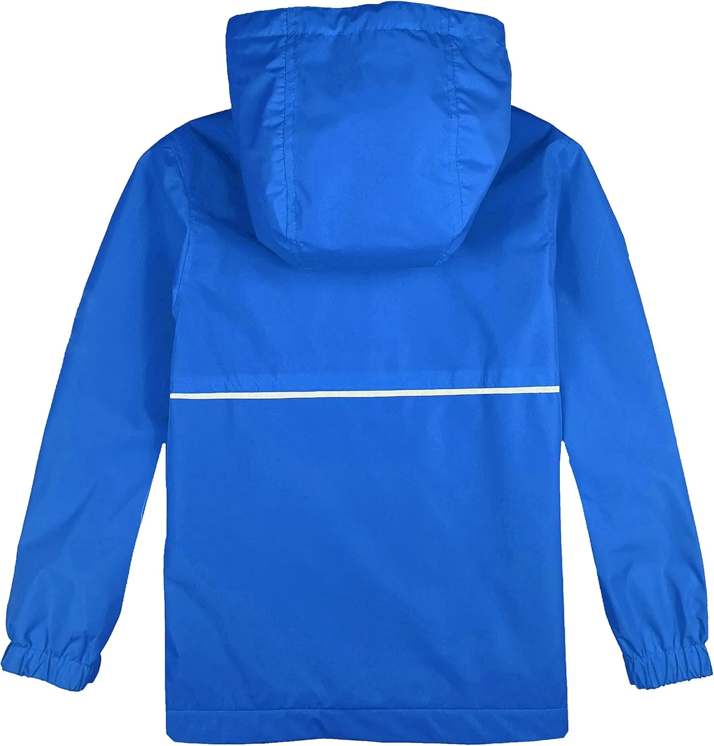 Boys Rain Jackets Lightweight Waterproof Hooded fleece Raincoats Windbreakers for Kids