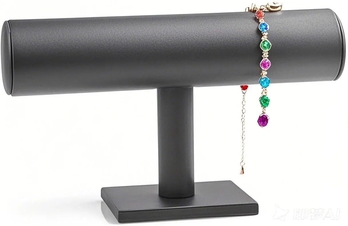 ChezMax Necklace Jewelry Display Jewelry Stand Hovering T-Bar Bracelet Holder for Home Organization