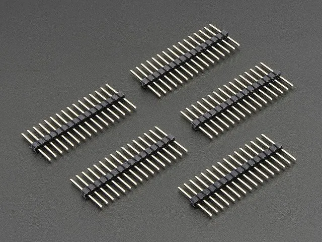 Extra-long break-away 0.1" 16-pin strip male header (5 pieces)