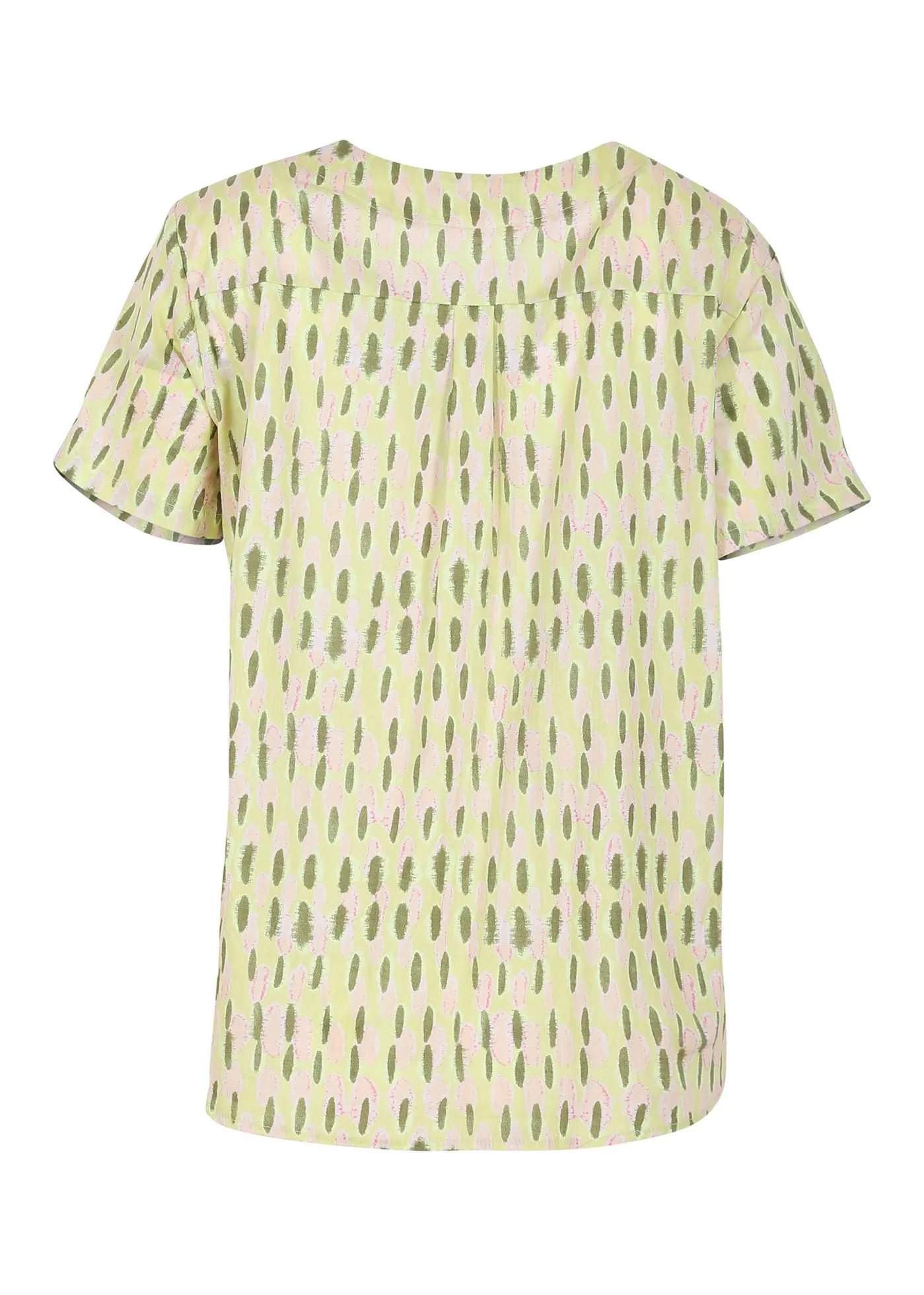 Ibiza Top Lime in Cotton