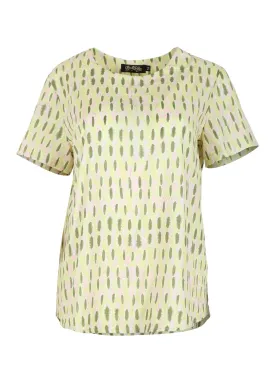 Ibiza Top Lime in Cotton