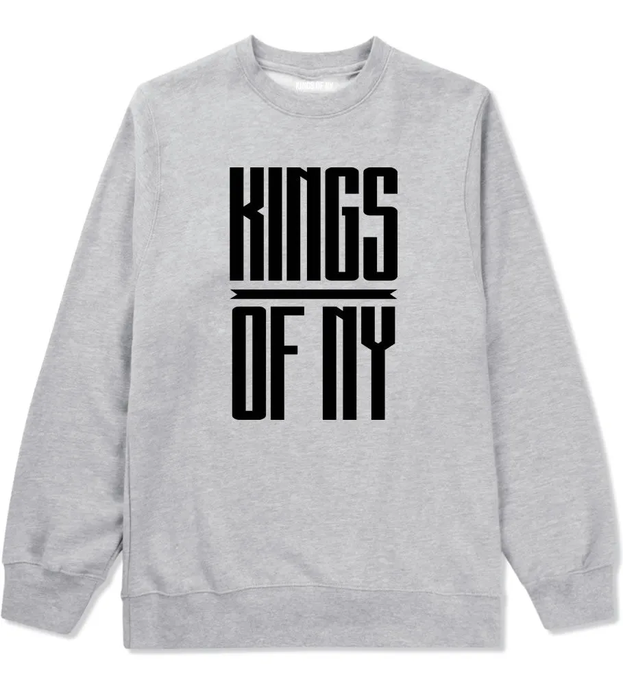 Kings Of NY Long Stretched Logo Crewneck Sweatshirt
