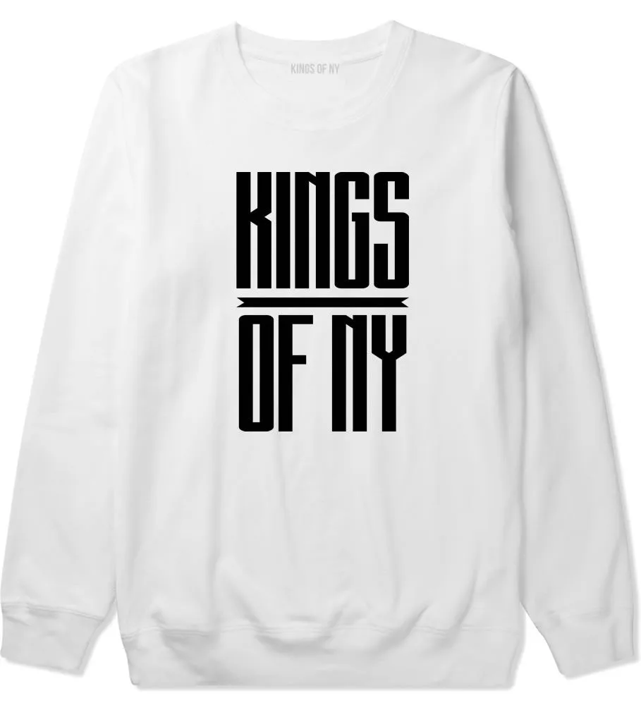 Kings Of NY Long Stretched Logo Crewneck Sweatshirt