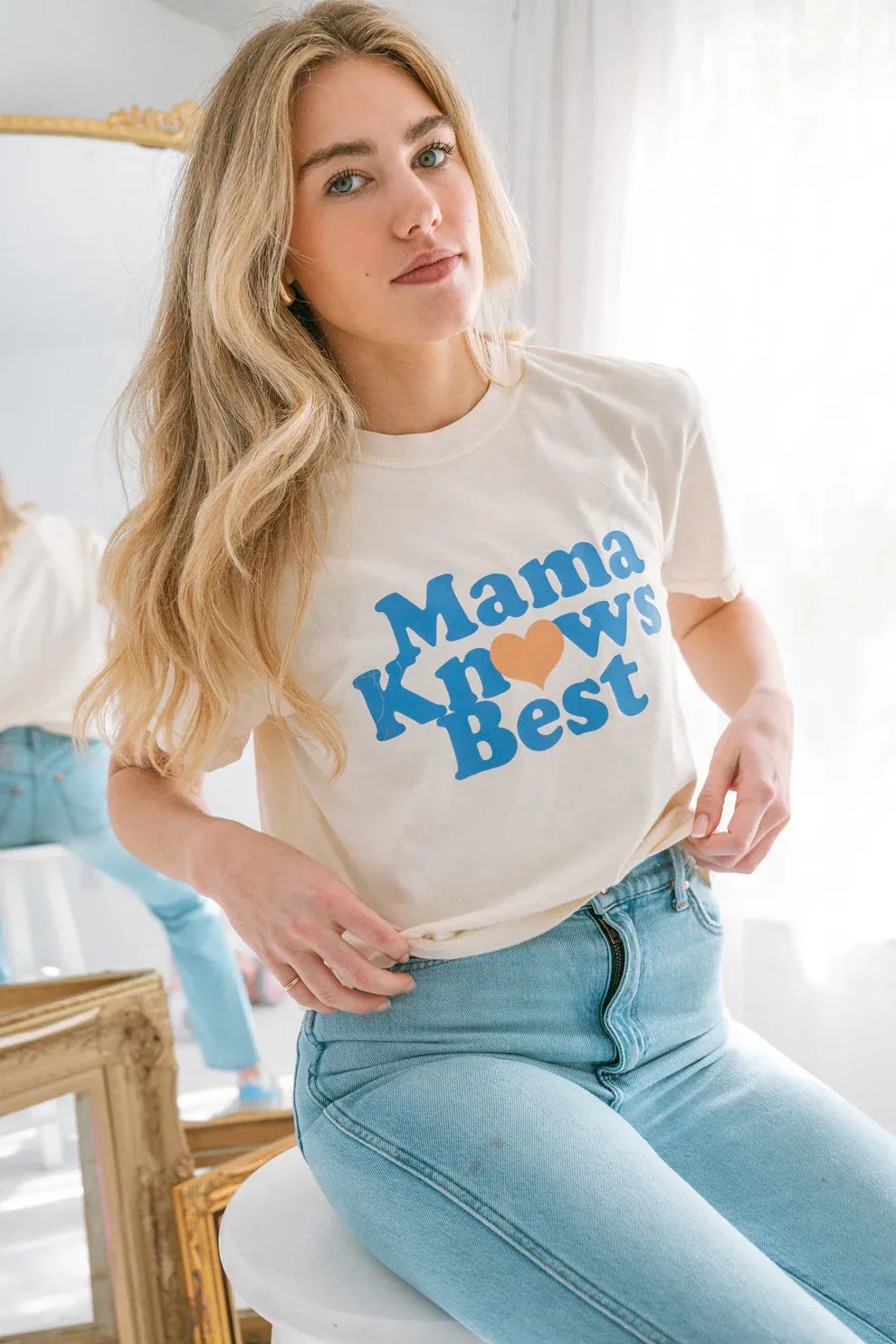 Mama Knows Best Crop Tee