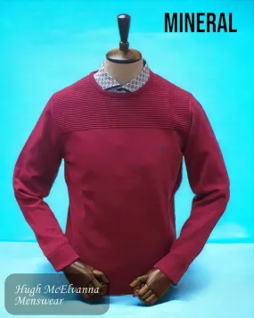 Mineral Dk. Red Round Neck Pullover - Waverly Mineral Dk. Red Round Neck Pullover - Waverly