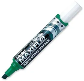 Pentel Maxiflo White Board Marker Chisel Tip Green