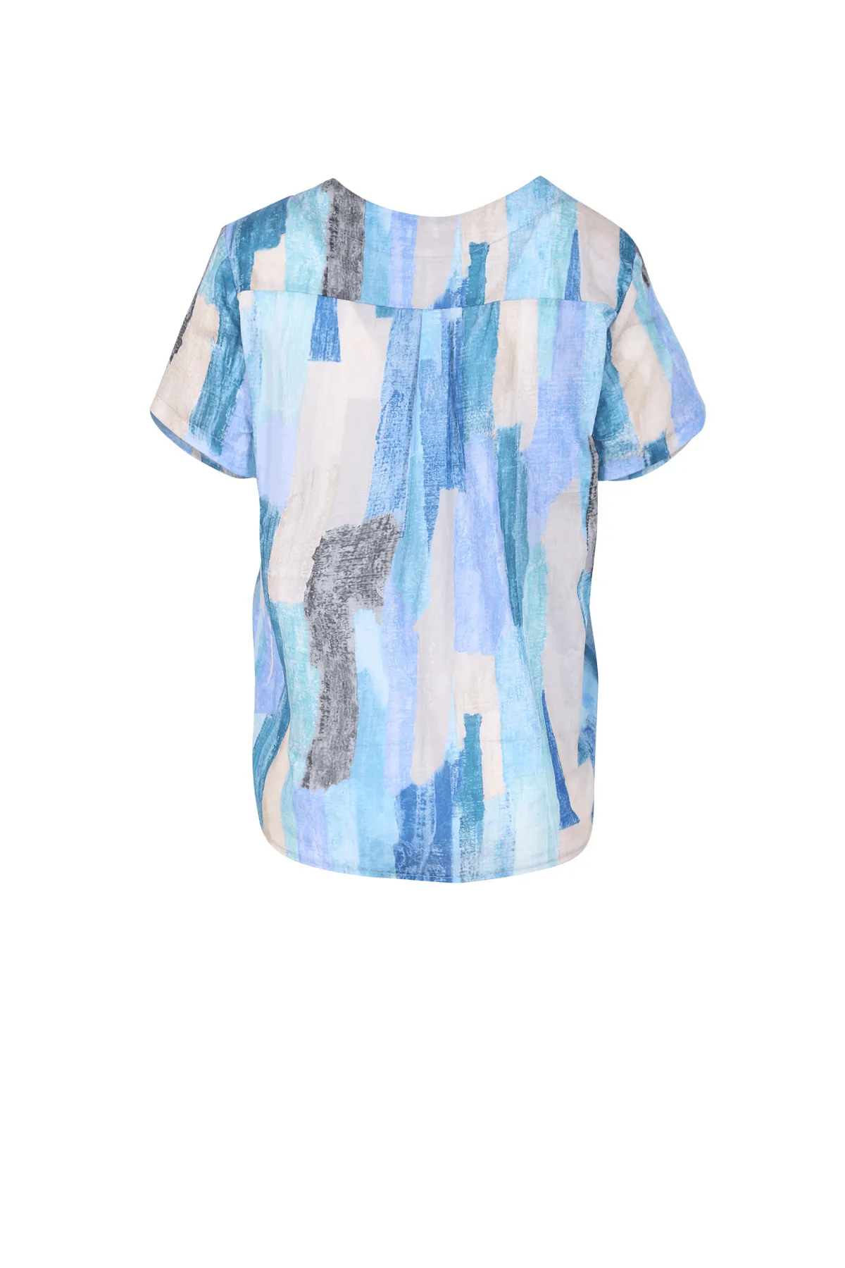 Providencia Top Lagoon Blue in Cotton