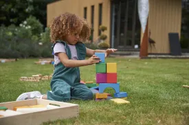 Rainbow Wooden Jumbo Block Set - Pk54