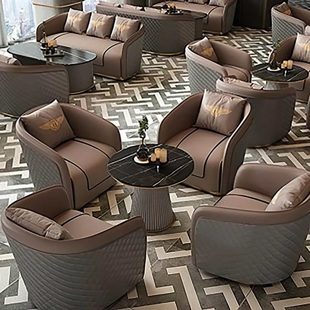 Reception Meeting Sofa A Table and Four Chairs BGSF-1025