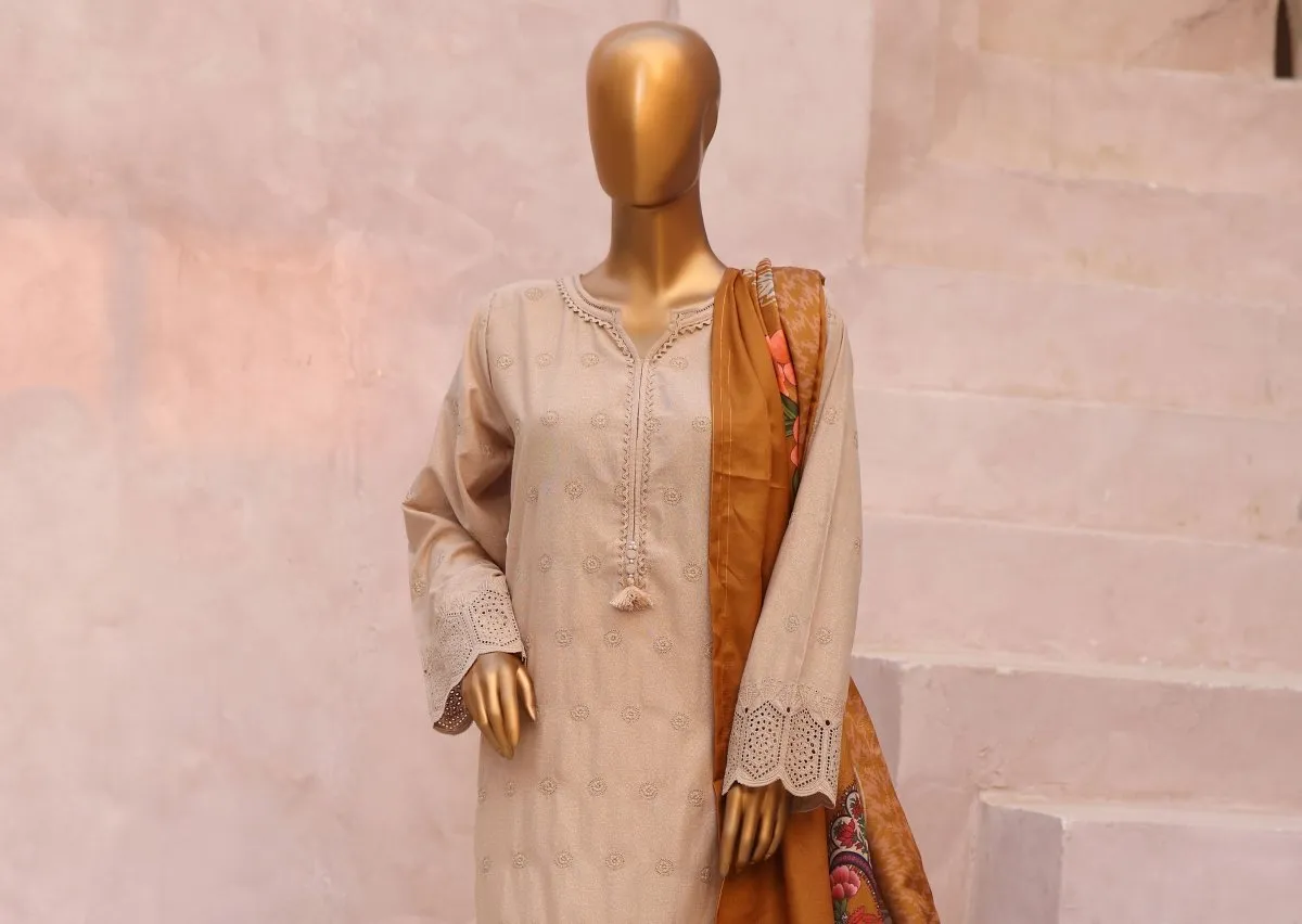 Sada Bahar Embroidered Karandi 3 Piece Suit SBA63