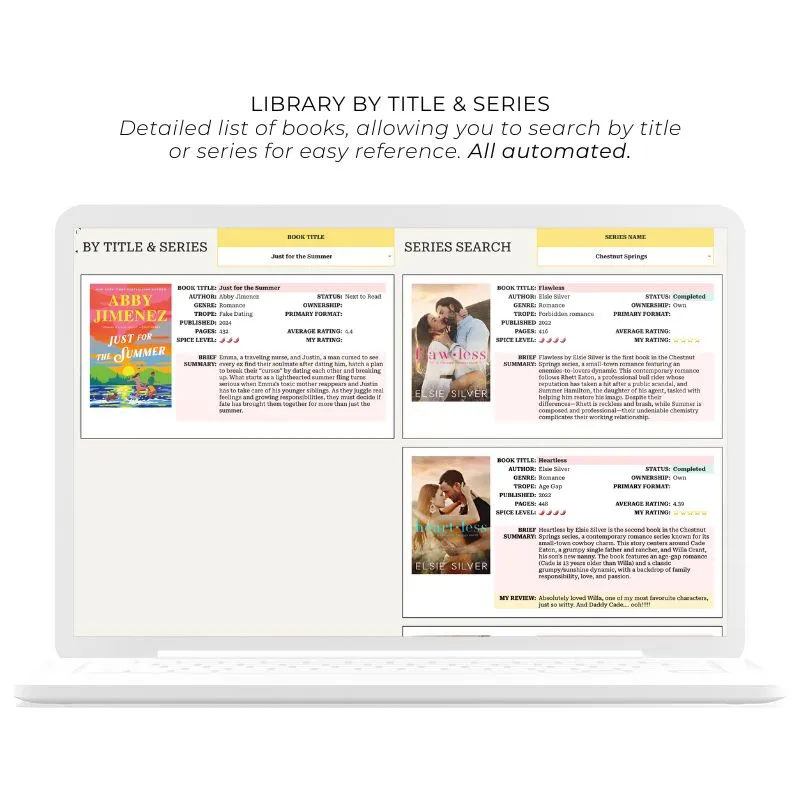 Ultimate Book Tracker Spreadsheet
