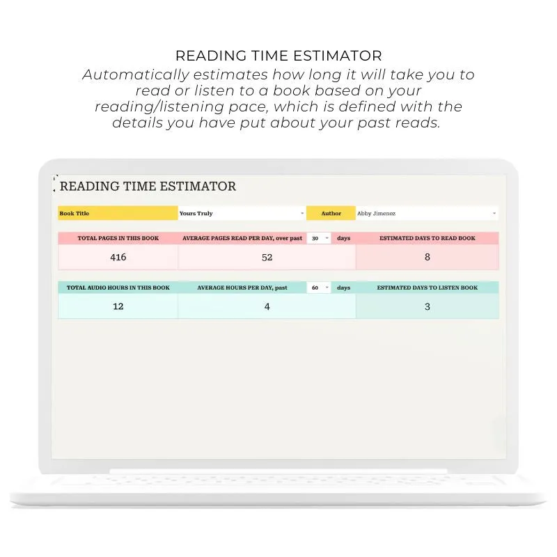 Ultimate Book Tracker Spreadsheet